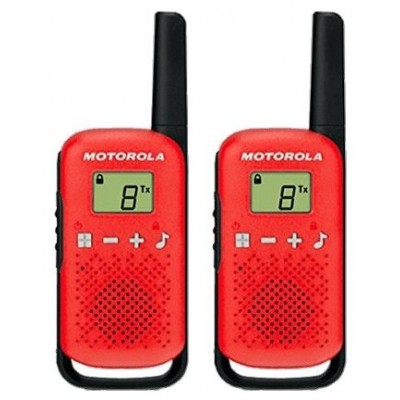 WALKIE-TALKIE MOTOROLA TLKR-T42 ROJO PACKS 2