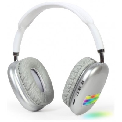 AURICULARES GEMBIRD BHP-LED-02-W BLANCO MICROFONO BT