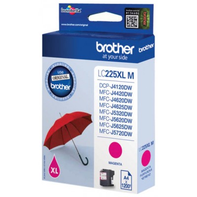 TINTA BROTHER LC-225XLM MAGENTA ALTA CAPACIDAD (Espera 4 dias)