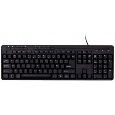 BLUESTORK SLIM MULTIMEDIA USB KEYBOARD - BLACK - SPANISH LAYOUT (BS-KB-MFIRST2/SP) (Espera 4 dias)