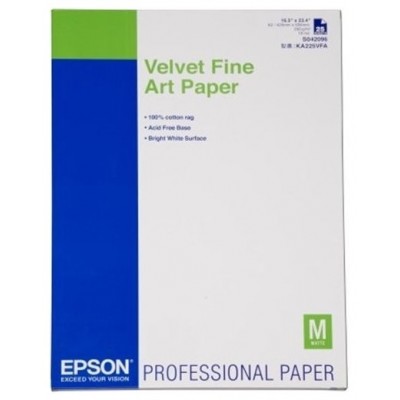 Epson GF Papel Velvet Fine Art. A2, 25h, 260g/m2