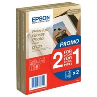 Epson Papel Premium Glossy Photo 255 gr, 10 x 15cm, 40h. Promocion 2x1