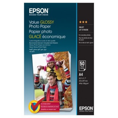 EPSON Value Glossy Photo Paper - A4 - 50 Hojas