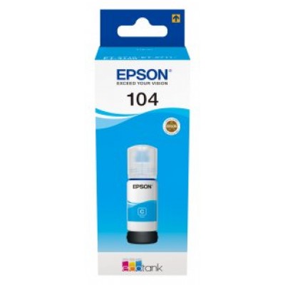 TINTA EPSON 104 ORI CIAN C13T00P240