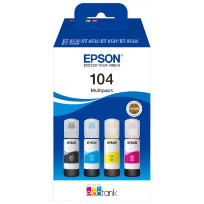 Epson Botellas Multipack Ecotank 104 4 Colores