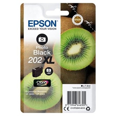 EPSON Singlepack Photo Black 202XL Claria Premium Ink con RF