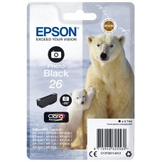 Epson Claria Premium Cartucho foto negro 26 (Blister + Alarma acustico/Radiofrecuencia)