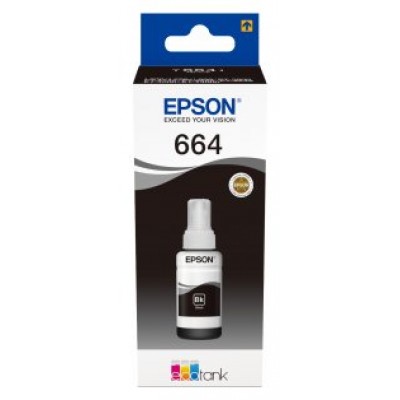 Epson 664 Ecotank Black ink bottle (70ml) (Espera 4 dias)