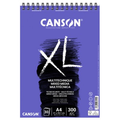 Canson XL Mix Media Bloc de hojas de papel para bellas artes 30 hojas (MIN5) (Espera 4 dias)