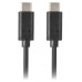 CABLE 2.0 LANBERG USB C MACHO/USB C MACHO 0.5M NEGRO