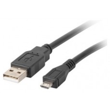 CABLE USB LANBERG 2.0 MACHO/MICRO USB MACHO 0.3M NEGRO