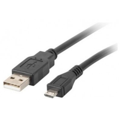 CABLE USB LANBERG 2.0 MACHO/MICRO USB MACHO 1M NEGRO