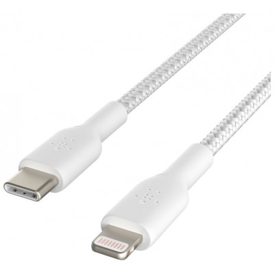 CABLE BELKIN CAA004BT1MWH USB-C A LIGHTNING TRENZADO