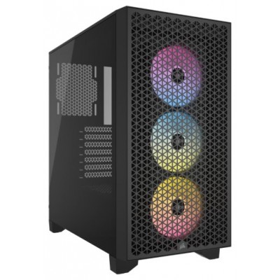 CAJA CORSAIR 3000D AIRFLOW MID-TOWER CRISTAL TEMPLADO NEGRA CC-9011251-WW (Espera 4 dias)