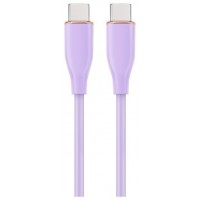 CABLE DE CARGA Y DATOS GEMBIRD (PD) TIPO-C SILICONA ALTA CALIDAD 1,5M MORADO