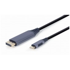 CABLE ADAPTADOR GEMBIRD USB TIPO C A DISPLAYPORT MACHO, GRIS ESPACIAL, 1,8 M