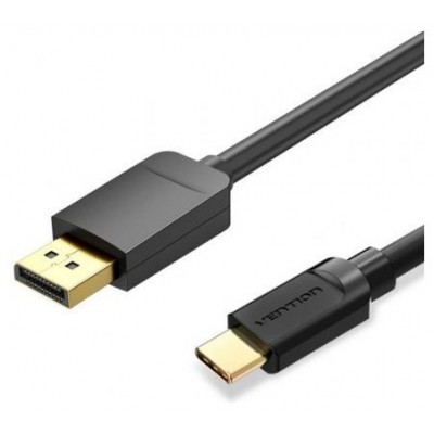 CONVERSOR USB-C/M A DISPLAYPORT/M 2 M NEGRO VENTION (Espera 4 dias)