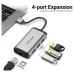 HUB 4 PUERTOS USB 3.0 3xUSB RJ45 0.15 M GRIS VENTION (Espera 4 dias)