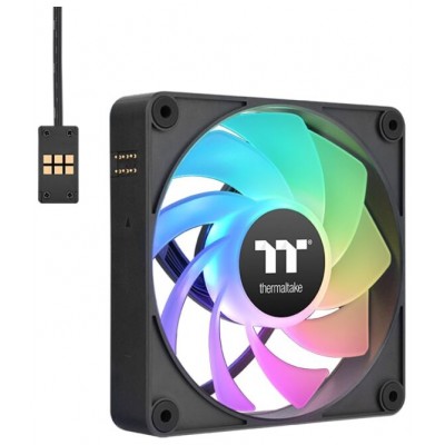 VENTILADOR INVERSO MAGNETICO DE CAJA THERMALTAKE CT120 EX ARGB 3XVENT NEGRO