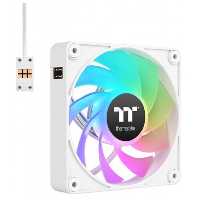 VENTILADOR INVERSO MAGNETICO DE CAJA THERMALTAKE CT120 EX ARGB 3XVENT BLANCO