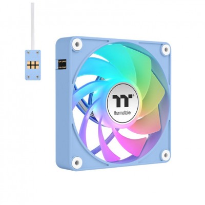 VENTILADOR INV MAGNETICO CAJA THERMALTAKE CT120 EX ARGB 3XVENT AZUL HYDRANGEA