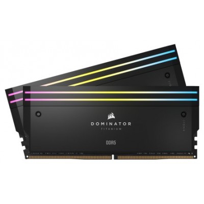 DDR5 32 GB(2X16KIT) 6000 DOMINATOR TITANIUM RGB BLACK CORSAIR (Espera 4 dias)