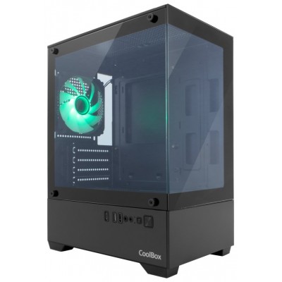 CAJA SOBREMESA MICROATX GM200 VISION LITE NEGRO COOLBOX (Espera 4 dias)