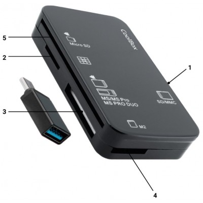 COOLBOX COOLBOX LECTOR DNIE /TARJETAS EXT.+ ADAP.USB-C COOLBOX COOLBOX LECTOR DNIE /TARJETAS EXT.+ ADAP.USB-C