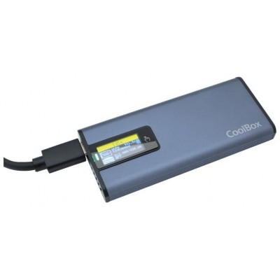 Coolbox CAJA SSD M.2 NVME/SATA LCD MINICHASE PS32