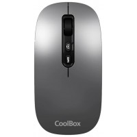 RATON COOLBOX INALAMBRICO W02 IA GRIS RECARGABLE