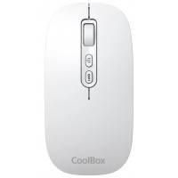 Coolbox Ratón W02-IA Inalámbrico RF+BT Blanco