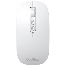 Coolbox Ratón W02-IA Inalámbrico RF+BT Blanco