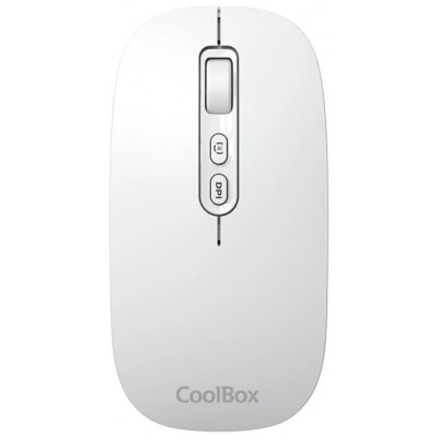 Coolbox Ratón W02-IA Inalámbrico RF+BT Blanco