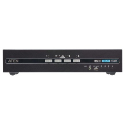 ATEN Switch KVM de seguridad avanzada DVI dual display USB de 4 puertos con CAC (compatible con PSD PP v4.0) (Espera 4 dias)