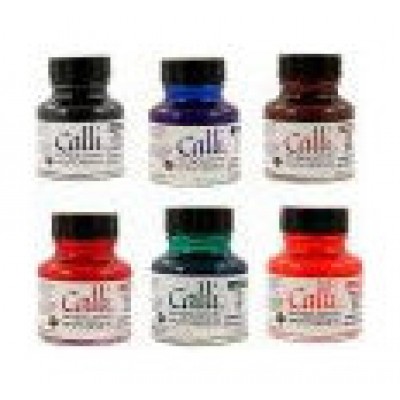 SET TINTA CALIGRAFÍA 6 COLORES SURTIDOS (6X 29,5ML) DALER ROWNEY D604300010 (Espera 4 dias)