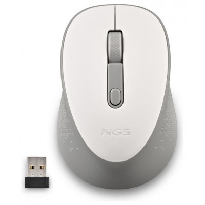 NGS RATON INALAMBRICO 800/1600DPI Blanco
