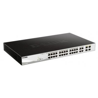 D-LINK SWITCH 28 PUERTOS 10/100/1Gbit w/4 Combo 1000BaseT/SFP PoE (Espera 4 dias)