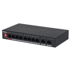 (DH-PFS3010-8ET-96-V2) DAHUA SWITCH HI-POE 2.0 8 PUERTOS + 2 UPLINK RJ45 (Espera 4 dias)