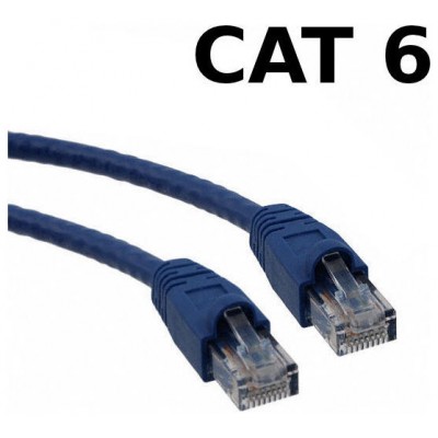 CABLE RED LATIGUILLO RJ45 CAT.6 UTP AWG24 AZUL 2.0 M