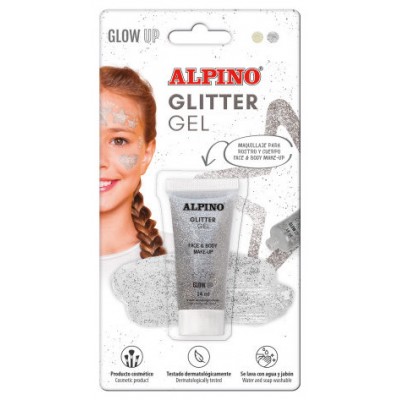 BLÍSTER GEL TRANSPARENTE CON PURPURINA PLATA ALPINO DL000605 (Espera 4 dias)