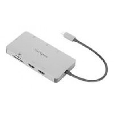 DOCKING STATION TARGUS TIPO C A HDMI 2.0 X2 USB-A X2 PLATA