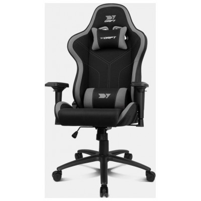 DRIFT DR110BGRAY silla para videojuegos Butaca para jugar Asiento acolchado Negro, Gris (Espera 4 dias)