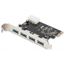 TARJETA EXPANSION DIGITUS PCI EXPRESS 4X USB 3.0 PUERTOS A/F EXTERNA
