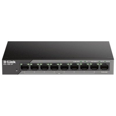 SWITCH NO GESTIONABLE D-LINK DSS-100E-9P POE (130W