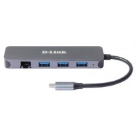 D-Link DUB-2334 5-in-1 USB-C Hub GbE/PD
