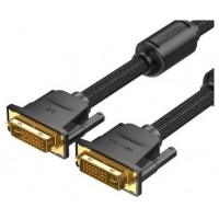 CONECTOR TRENZADO DVI-D/M A DVI-D/M 3 M NEGRO VENTION (Espera 4 dias)