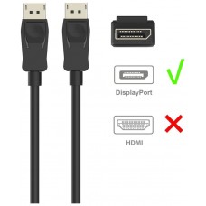 CABLE DISPLAYPORT EWENT EC1411 DP/M-DP/M V1.2 2M NEGRO (Espera 4 dias)