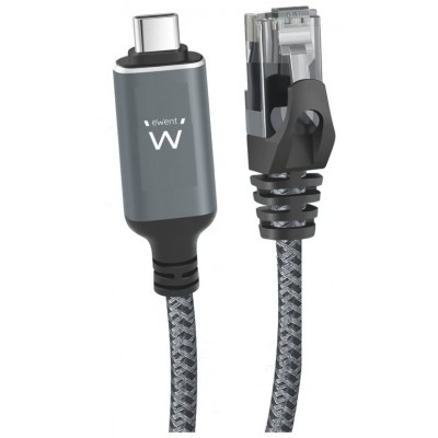 EWENT Cable USB-C 3.1 A RJ45 CAT6 FTP, 1Gbps, 2m