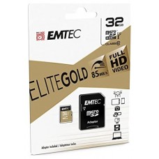 MEMORIA SD MICRO 32GB EMTEC ELITE GOLD 85MB/S SD +