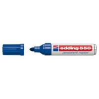 MARCADOR PERMANENTE PUNTA REDONDA 3-4MM 550 AZUL EDDING 550-03 (MIN10) (Espera 4 dias)